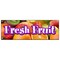 Signmission FRESH FRUIT BANNER SIGN stand market store tropical farmer orchard produce B-72 Fresh Fruit - alternate 1